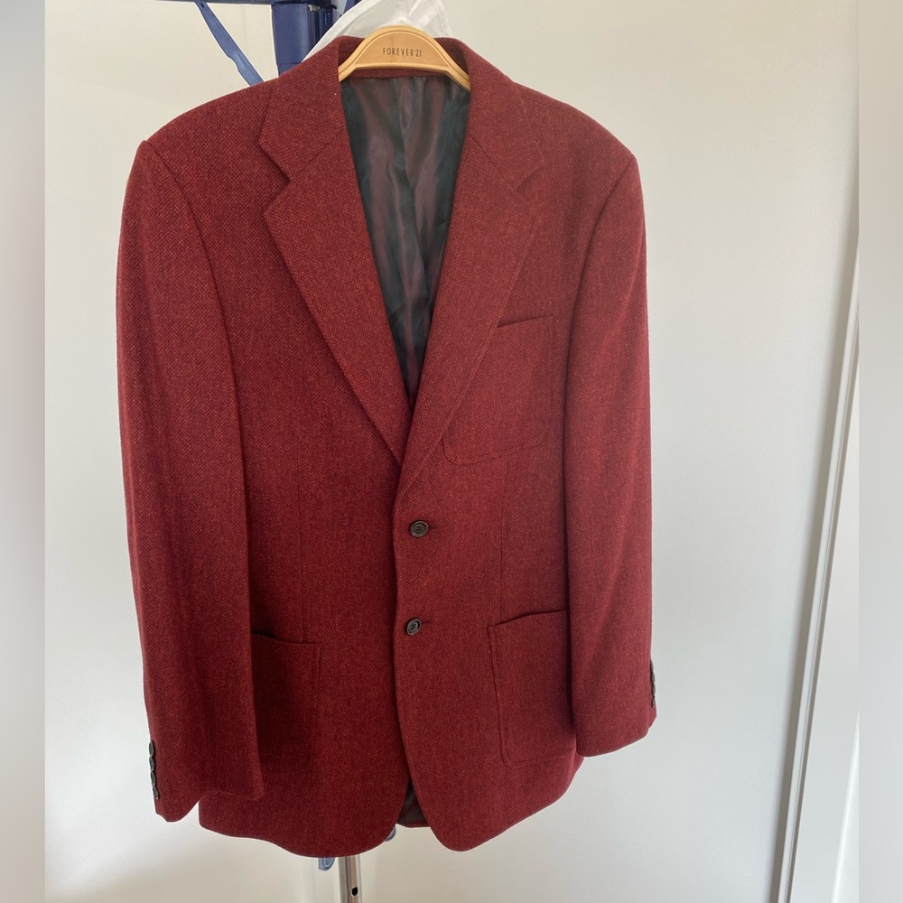 Red Wool Blazer